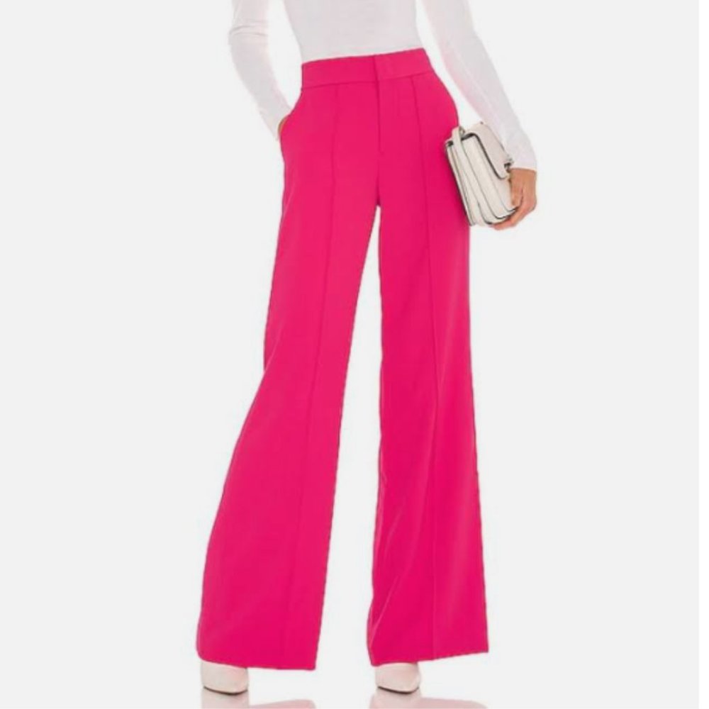Alice + olivia pink long work pants